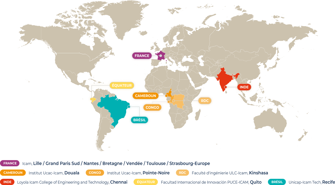 L’Icam dans le monde